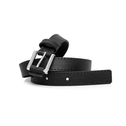 Cinto Social de Bebê Masculino Liso - PRETO
