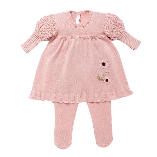 Saída de Maternidade Feminina Garden - ROSA MESCLA