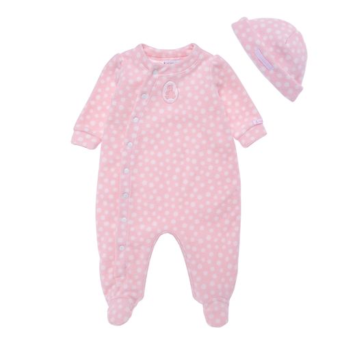 Macacão de Bebê Feminino Longo Microsoft Poás - ROSA BEBE