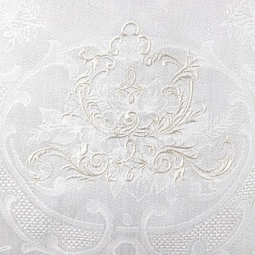Toalha de Lavabo Puro Linho Bordado Ajour - BRANCO