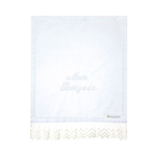 Toalha Meu Batizado Renda - BRANCO
