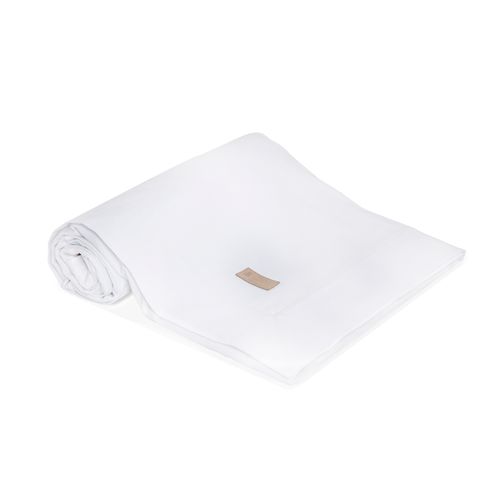 Colcha para Berço Unissex Piquet com Vivo - BRANCO