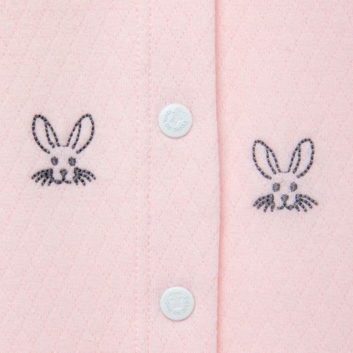 Macacão de Bebê Feminino Longo Coelhos - ROSA