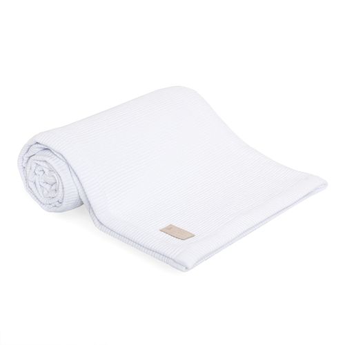 Colcha para Berço Unissex Matelassê Listrado - BRANCO