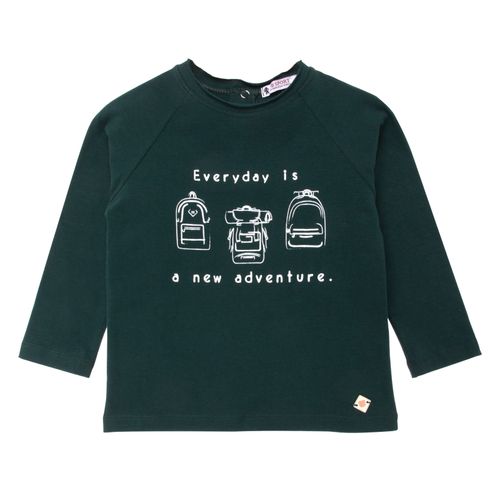 Camiseta de Bebê Masculina Manga Longa Adventure - VERDE