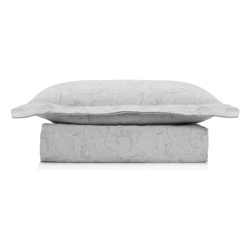 Colcha Solteiro Piquet Jacquard Andria - CINZA