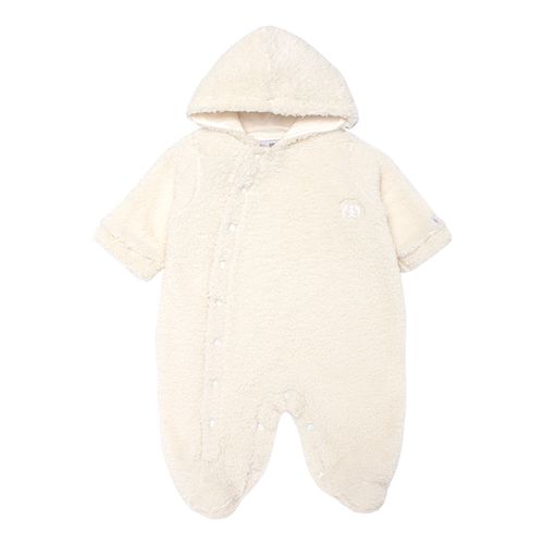 Macacão de Bebê Unissex Longo Ovelhinha - OFF WHITE