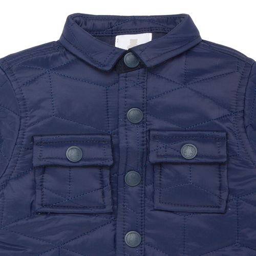 Casaco de Bebê Masculino Matelassê - AZUL MARINHO