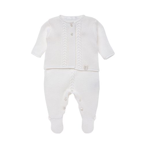 Saída de Maternidade Masculina Ponto Arroz - BRANCO