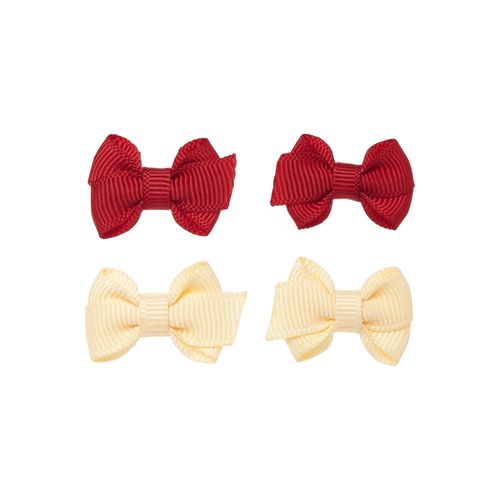Kit de Lacinhos de Cabelo Bebê Gorgurão - AMARELO/VRM