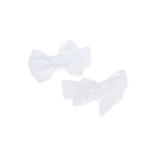 Kit de Lacinhos de Cabelo Bebê Gorgurão - BRANCO/VRM