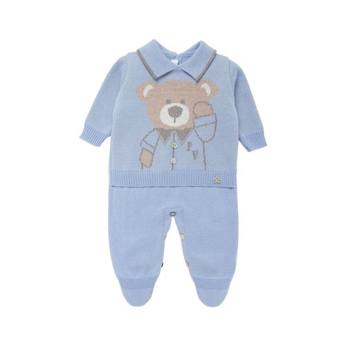 Conjunto de Saída de Maternidade Masculina Urso Bimbi - AZUL