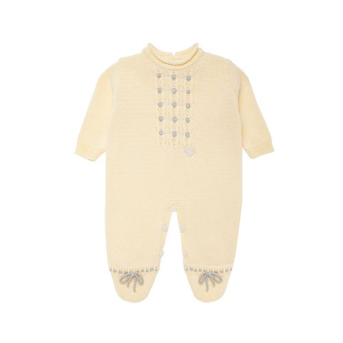 Conjunto de Saída de Maternidade Feminina Detalhe Losango - AMARELO