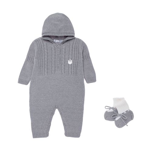 Saída de Maternidade Masculina Tricot Ponto Trança - GRAFITTE