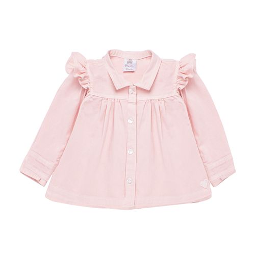 Jaqueta de Bebê Feminina Sarja Manga Longa - ROSA