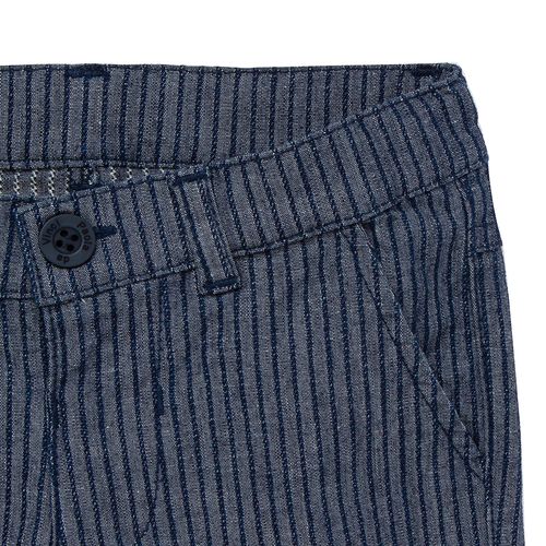 Bermuda de Bebê Masculina Listrada - AZUL