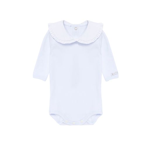 Body de Bebê Feminino Algodão com Gola - BRANCO
