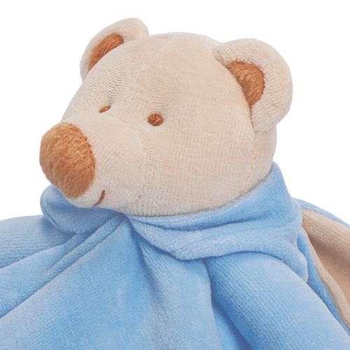 Naninha de Bebê Urso com Capuz - AZUL