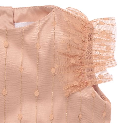 Vestido de Festa Bebê Feminino Tule Poás - ROSE