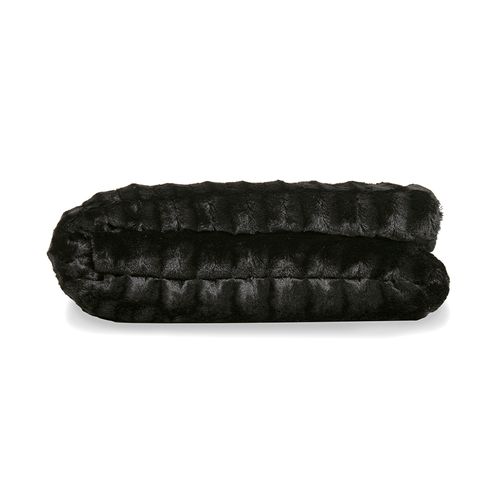 Manta de Casal Espinha de Peixe - PRETO