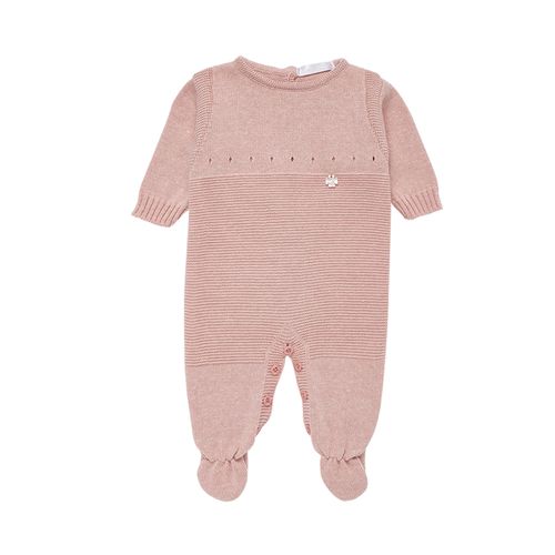 Saída de Maternidade Bordado Coelho - ROSA MESCLA