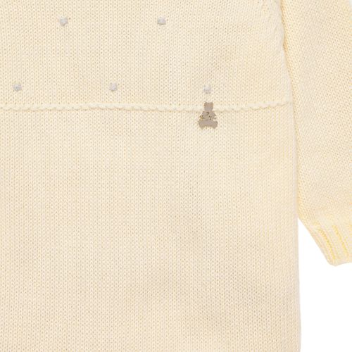 Saída de Maternidade Masculina Completa Tricot Poás - AMARELO/CINZA