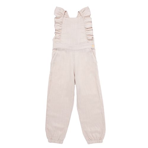 Jardineira Infantil Feminina Viscolinho - KAKI