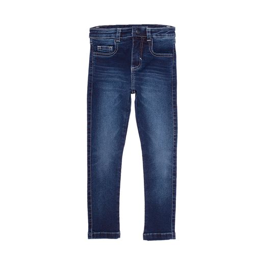Calça Jeans Infantil Masculina Malha Denim - AZUL MARINHO