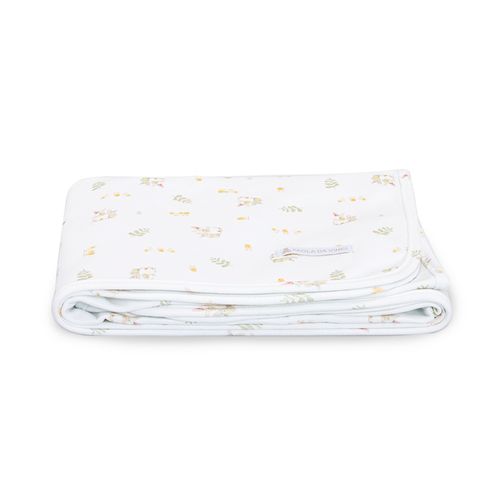 Manta de Bebê Algodão Egípcio Coelhos - BRANCO