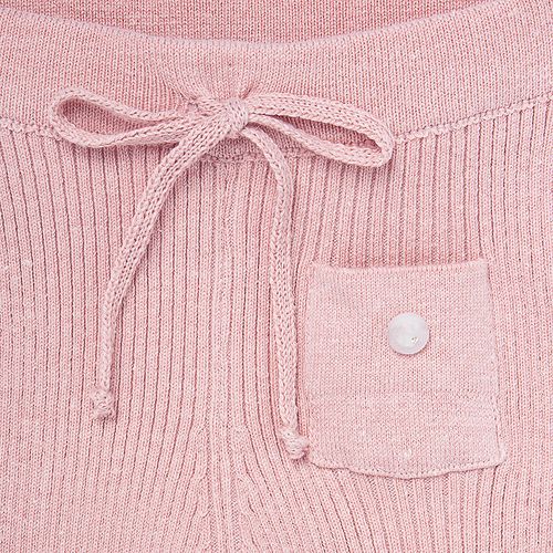Legging de Bebê Feminina Tricot Canelado - ROSE