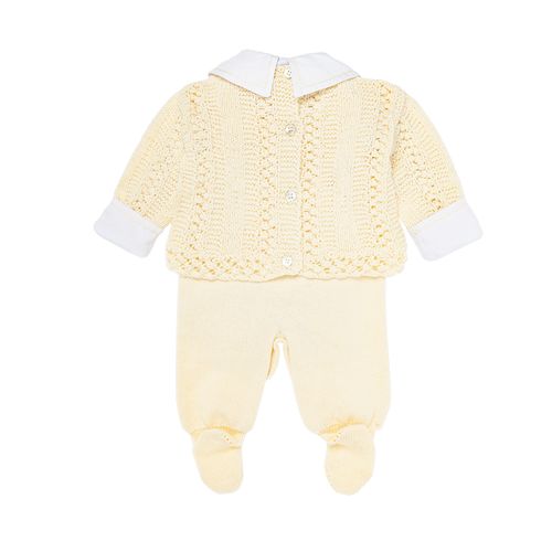 Saída de Maternidade Masculina Completa Tricot Adorabile - AMARELO
