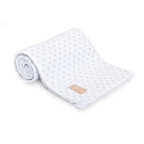 Manta de Bebê Soft Poá - CINZA