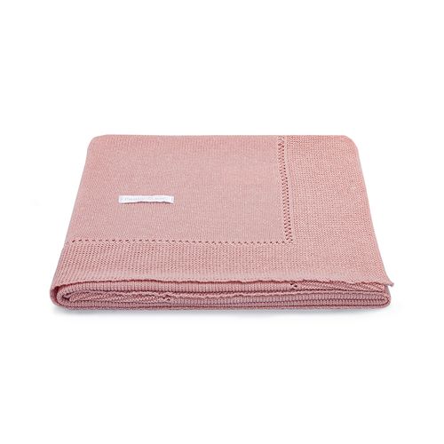 Manta para Saída de Maternidade Tricot Liscio - ROSA MESCLA