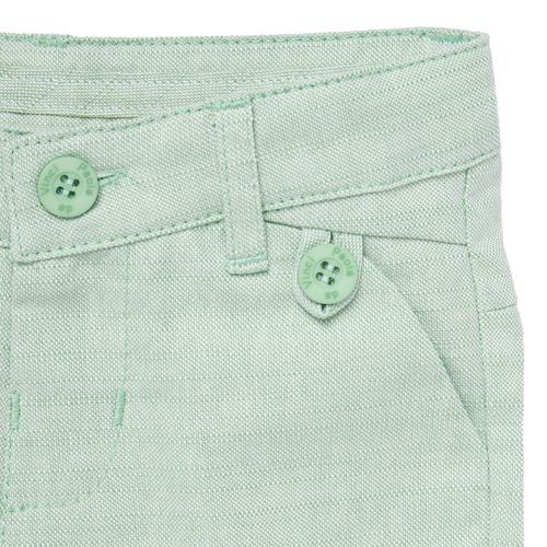 Bermuda de Bebê Masculina Algodão com Recortes - VERDE