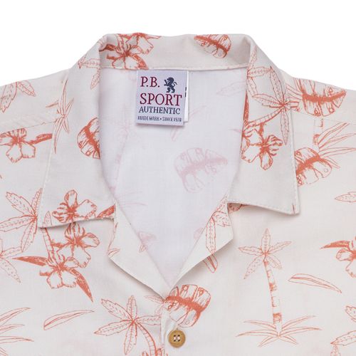 Camisa Infantil Masculina Manga Curta Coqueiros - CRU