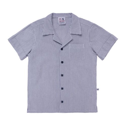Camisa Infantil Masculina Manga Curta Listrada - AZUL MARINHO