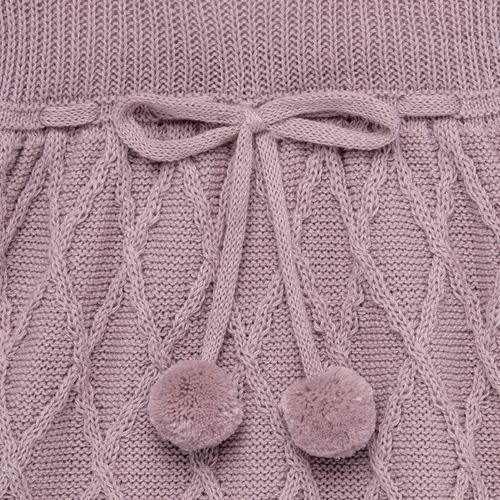 Saída de Maternidade Feminina Tricot com Faixa de Cabelo - ROSA BLUSH