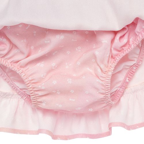 Saia de Bebê Feminina Viscose Tie Dye Mini Floral - ROSA