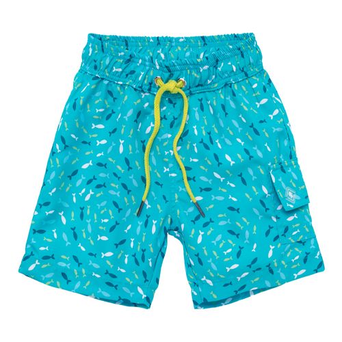 Bermuda de Praia Infantil Masculina Cardume - VERDE