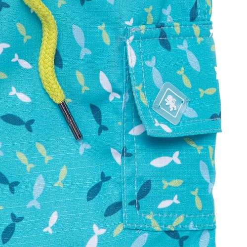 Bermuda de Praia Infantil Masculina Cardume - VERDE