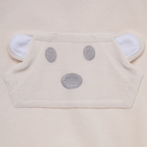 Macacão de Bebê Unissex Longo Ursinho Plush - CRU