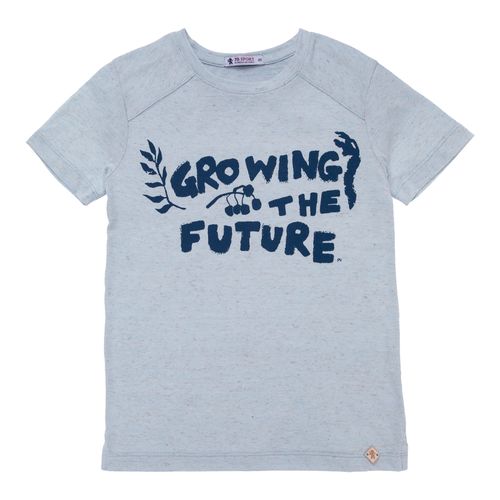 Camiseta Infantil Masculina Manga Curta Growing - AZUL