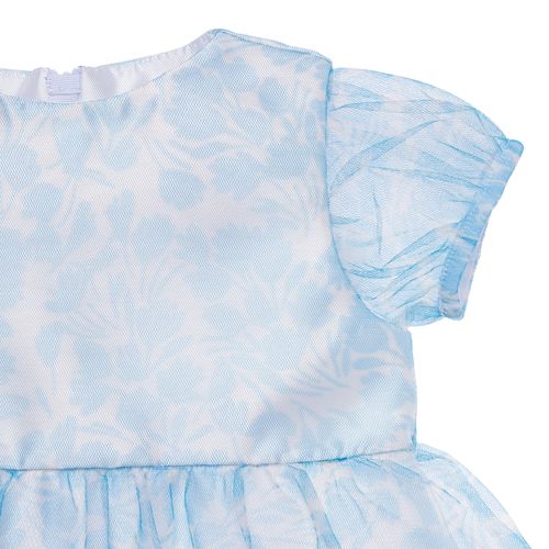 Vestido de Festa Bebê Feminino Tule Tulipas - AMARELO