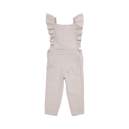 Jardineira de Bebê Feminina Viscolinho - KAKI