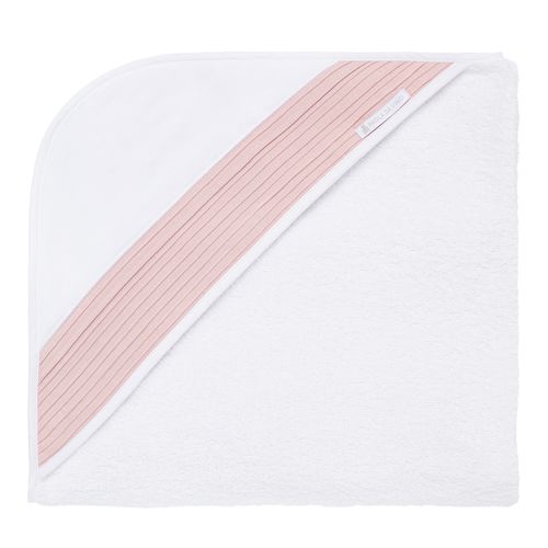 Toalha de Banho de Bebê com Capuz Algodão Egípcio Linho Lombardia - ROSA
