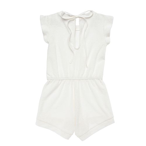 Banho de Sol Infantil Feminino Atoalhado - BRANCO
