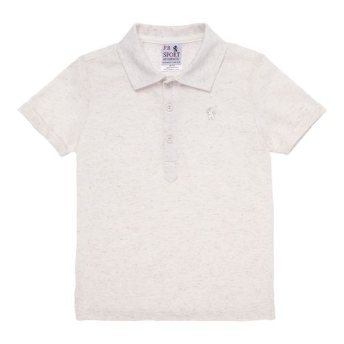 Camiseta Polo Infantil Masculina Manga Curta Piquet Linen - CRU