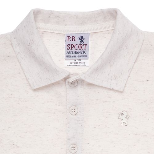 Camiseta Polo Infantil Masculina Manga Curta Piquet Linen - CRU