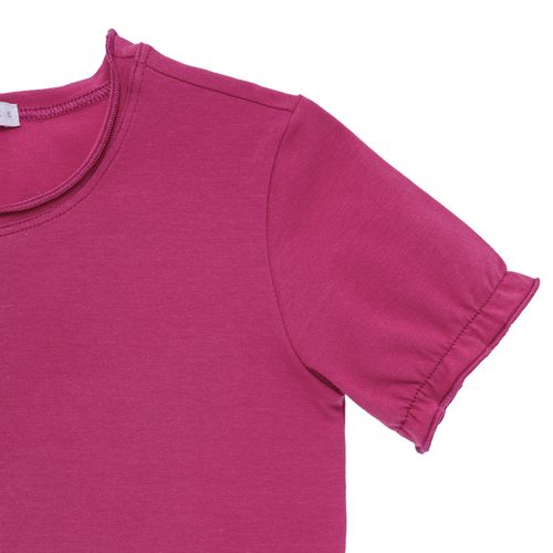 Camiseta Infantil Feminina Manga Curta Frufru - PINK