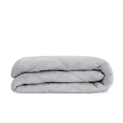 Colcha de Solteiro Matelassê 300 Fios Treccia - PRATA